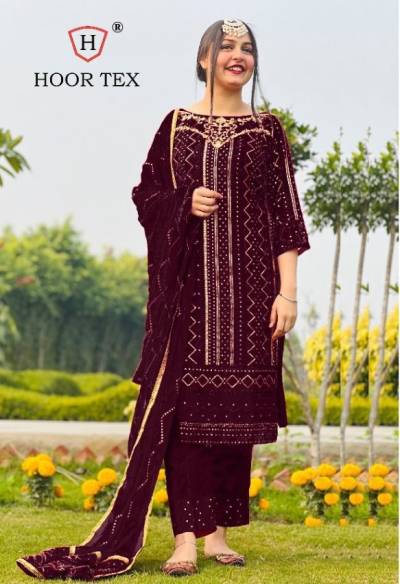 18016G-18016J Series By Hoor Tex Pakistani Suit Collection
